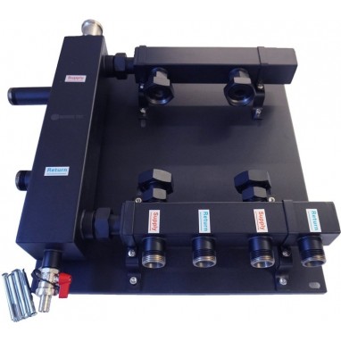 Hydraulische Weiche-Verteiler NORDIC TEC 2 Kreise für 2 Pumpen