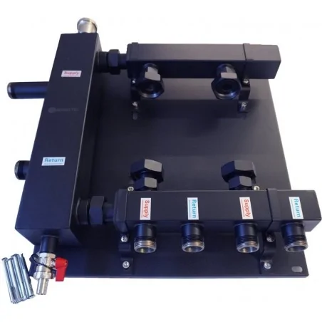 Hydraulische Weiche-Verteiler NORDIC TEC 2 Kreise für 2 Pumpen
