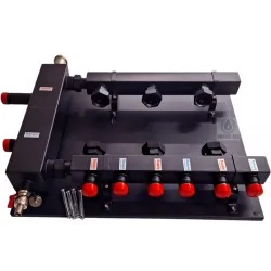 Hydraulikweiche-Verteiler-Kollektorsatz 3 Abschnitte – ohne Ventile/Anschlüsse