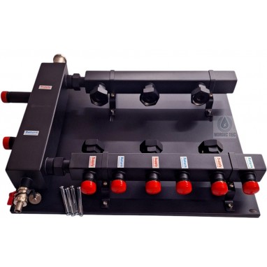 Hydraulikweiche-Verteiler-Kollektorsatz 3 Abschnitte – ohne Ventile/Anschlüsse
