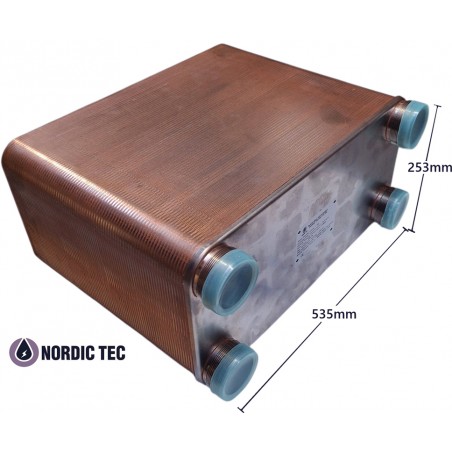 Plattenwärmetauscher mit 100 Platten bei Nordic Tec DE