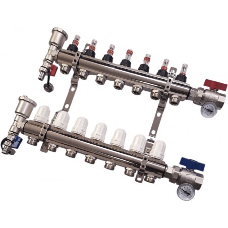 fußbodenheizungsverteiler 7 fach Nordic Tec Voll