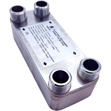 plattenwärmetauscher heizung NORDIC Ba-16-22 1" 100kW AT9