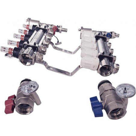 fußbodenheizung verteiler 5 kreise Nordic Tec Voll AT9