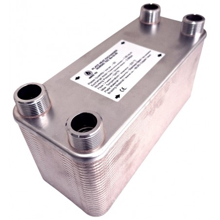 Plattenwärmetauscher 50 Platten NORDIC Ba-32-50 1 Zoll