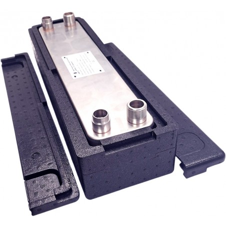 wärmetauscher kältemittel wasser mit Wärmedämmung Nordic Tec Ba-68-26-F AT80