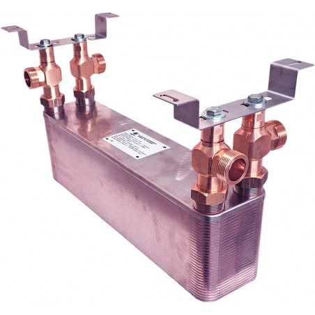 Wärmetauscher mit Wandhalterungen für die Wandmontage Nordic Tec Ba-60-50 DE6