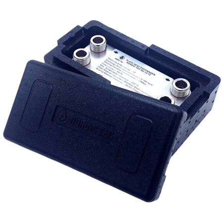 Kleiner Plattenwärmetauscher mit Isolierung Nordic Tec Ba-12-12