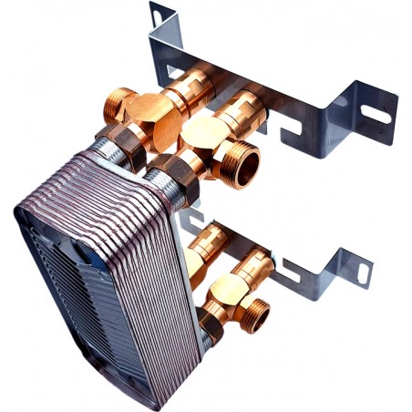 wärmetauscher für kamine mit Halter Nordic Tec Ba-16-26