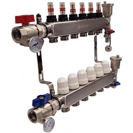 fussbodenheizung verteiler 6 fach Nordic Tec INOPX DE67