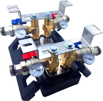 wärmetauscher für kaminöfen 21 kW mit Befestigung & Isolierung Nordic TEc Ba-16-40 DE5