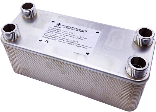 Edelstahl Wärmetauscher Heizungsanlagen Nordic Tec Ba-32-40