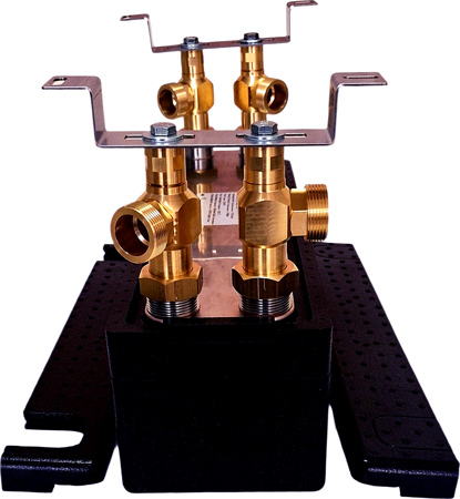 Plattenwärmetauscher-Set für Wärmepumpe mit Halterung und Verschraubungen Nordic Tec Ba-60-50 AT7