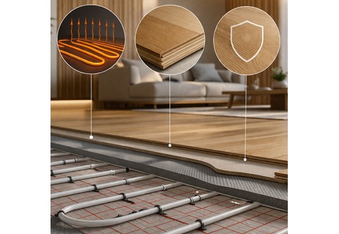 Fußbodenheizung auf einem Holzboden – ist das möglich?