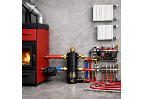 Hydraulische Weiche für einen Pelletkessel – wozu dient sie und wie funktioniert sie?