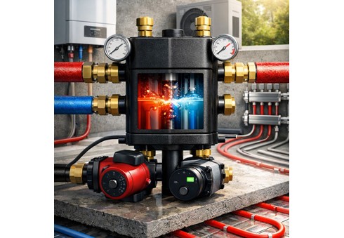 Hydraulische Weiche für die Fußbodenheizung – Analyse