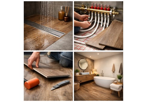 Vinylpaneele für das Badezimmer: Wasserbeständigkeit, Fußbodenheizung und die häufigsten Montagefehler