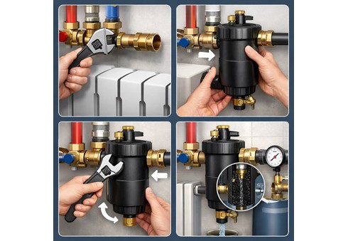 Wie montiert man einen Magnetitabscheider?